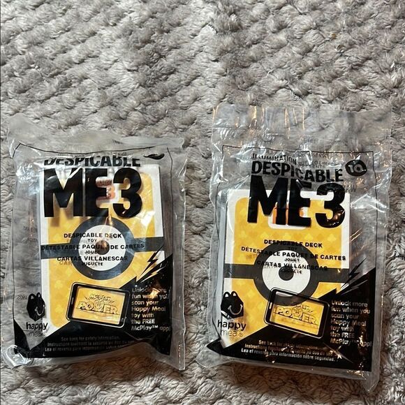 McDonald's Other - McDonald’s happy meal Despicable Me three card decks